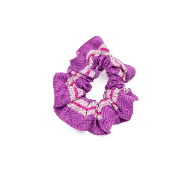 Hand-Woven Cotton  Scrunchie