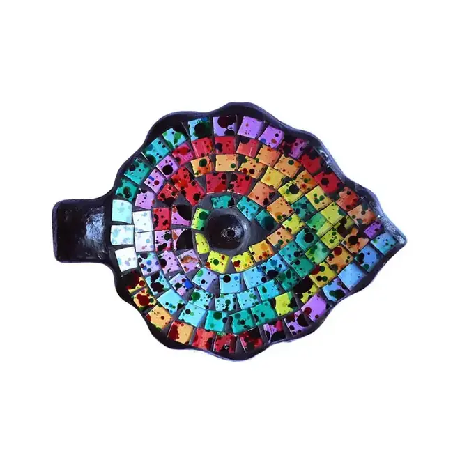 Recycled Glass Mosaic Incense Holder