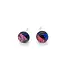 Dichroic Glass Stud Earrings