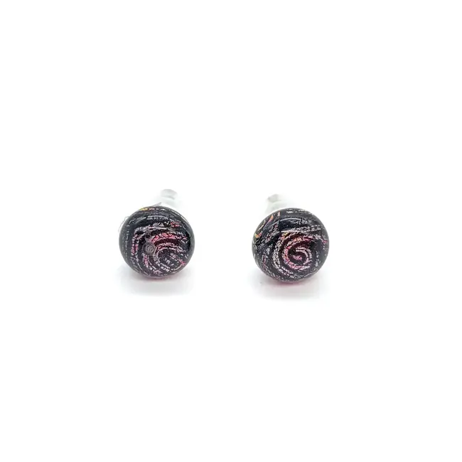 Dichroic Glass Stud Earrings