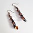 Etched Copper Spiral Dangle Earrings