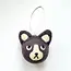 Felted Wool Ball Ornament - Cat