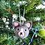 Felted Wool Ball Ornament - Cat