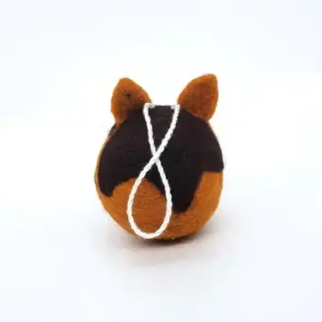 Felted Wool Ball Ornament - Horse