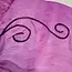 Needle Felted Wool on Fine Gauge Silk Scarf - Purple