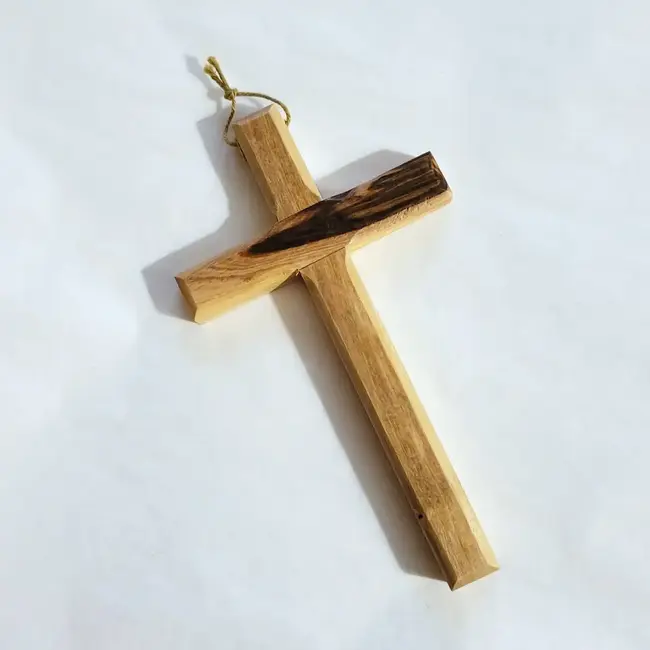 Small Carved Olive Wood Cross