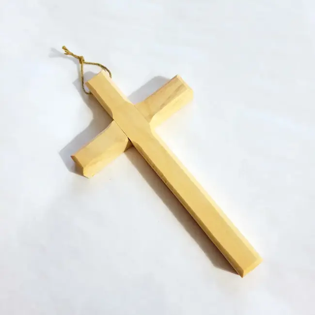 Small Carved Olive Wood Cross