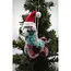 Santa Llama Christmas Ornament