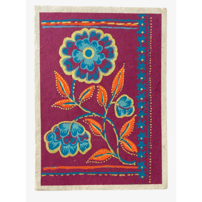 Tibetan Floral Card
