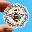 Canada Holographic Bee Moon Phases Sticker