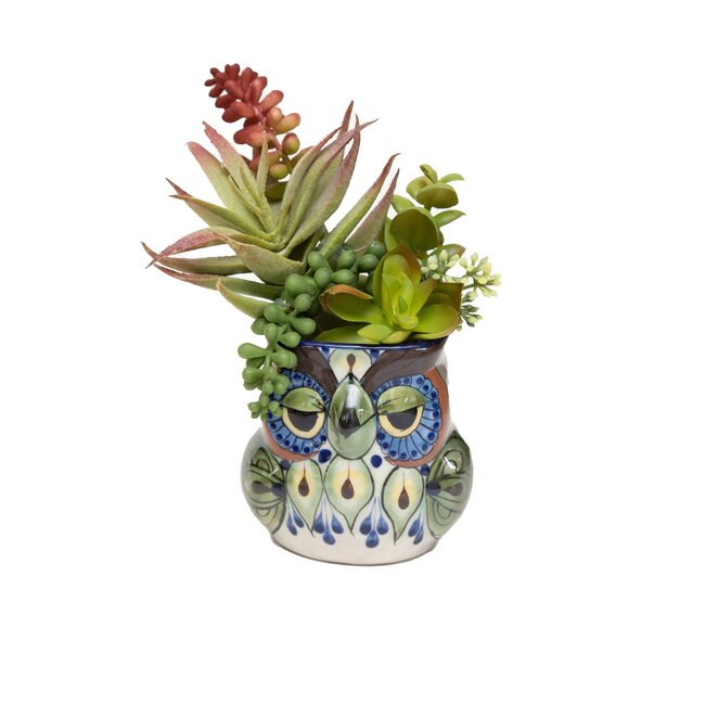 Ceramic Owl Planter