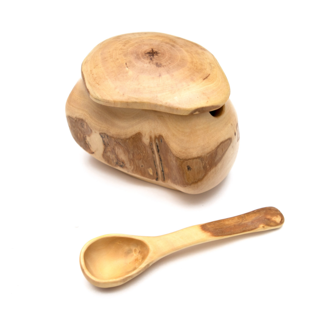 Coffeewood Mini Salt Box & Spoon