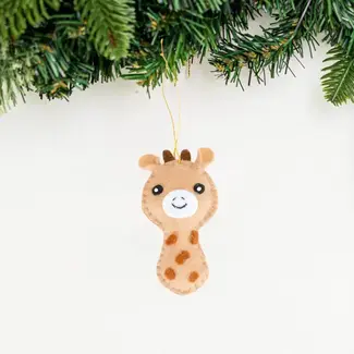 Guatemala Mini Giraffe Felt Ornament
