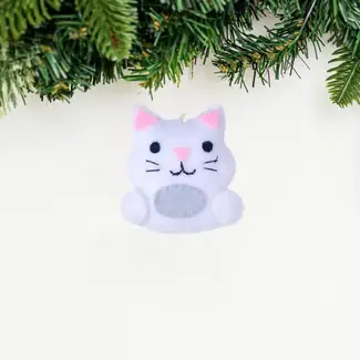 Guatemala Mini Kitty Felt Ornament
