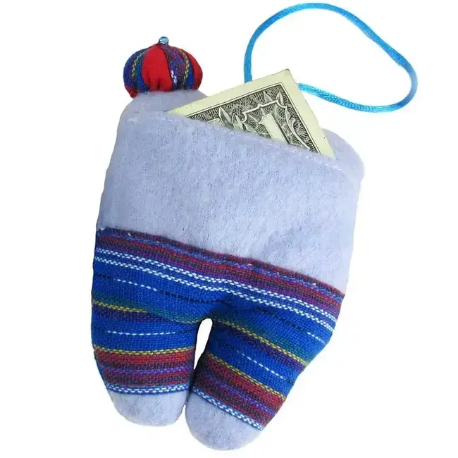 Toothy Hanging Tooth Fairy Bag - Blue