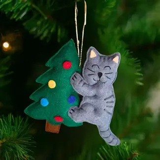 Guatemala Toppling the Tree Cat Ornament