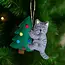 Toppling the Tree Cat Ornament