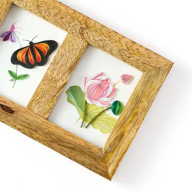Bimala Frame - Mini Quilling Card Triple