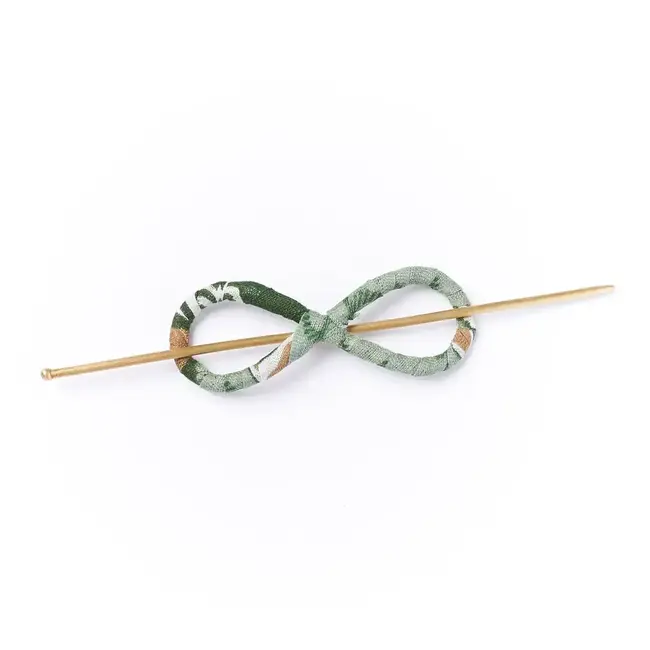 Infinity Symbol Upcycled Sari Hair Pin