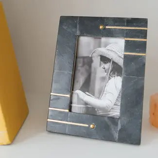 India Photo Frame - Sammita Black Marble (4x6)