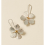 Sayuri Silver Flower Drop Earrings