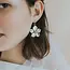 Sayuri Silver Flower Drop Earrings