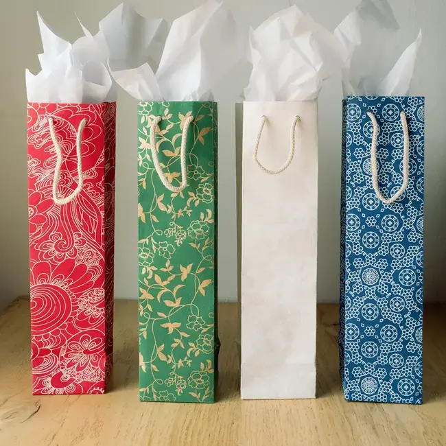 Recycled Paper Gift Bag - Holiday