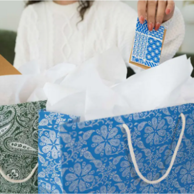Recycled Paper Gift Bag - Holiday