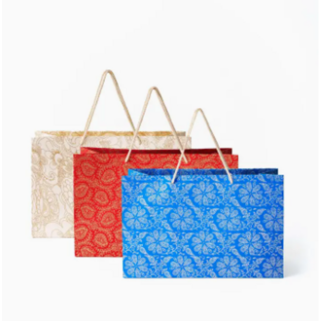 Recycled Paper Gift Bag - Holiday