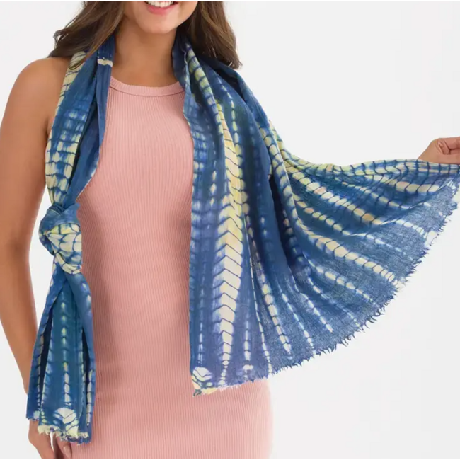 Shibori Wool Scarf