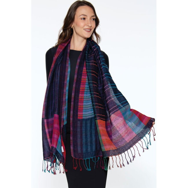 Kalya Wool & Cotton Shawl
