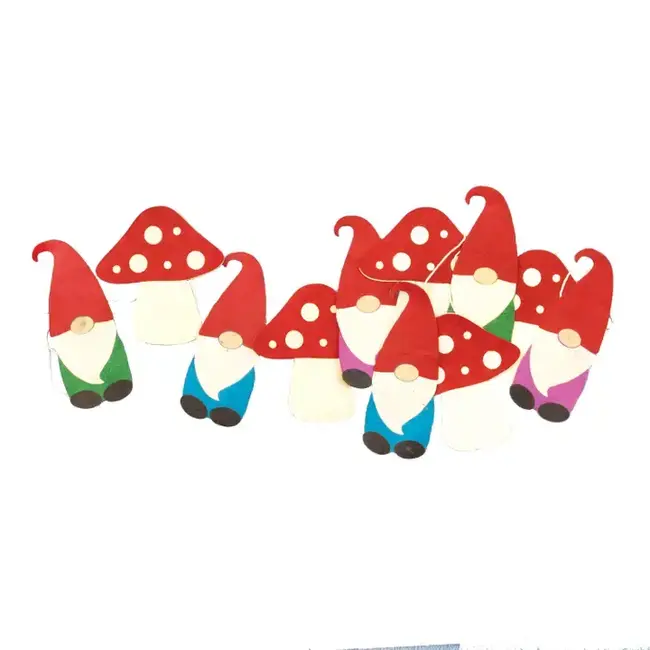 Gnome & Mushroom Eco-Paper Garland