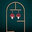 Beaded Magic Mushroom Earring