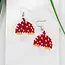 Beaded Magic Mushroom Earring