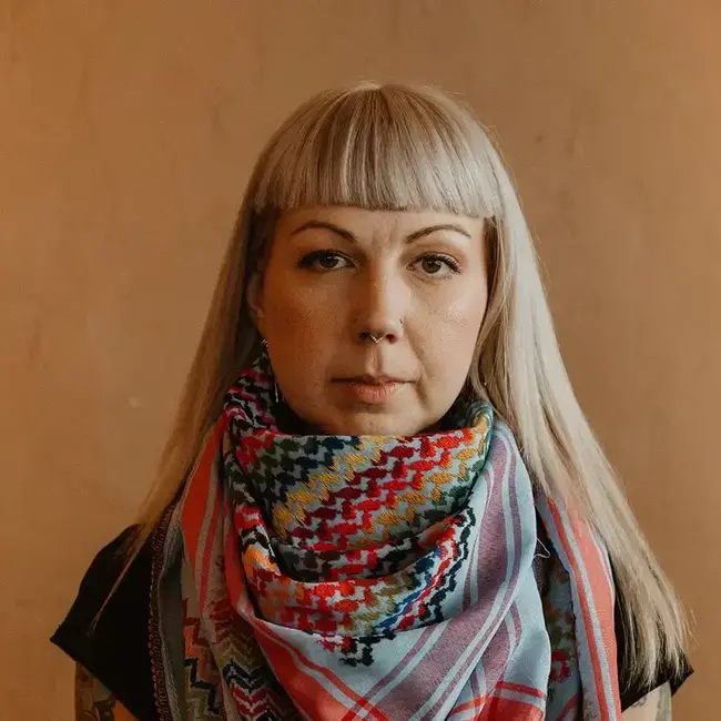 Blueberry Kuffiyeh Scarf