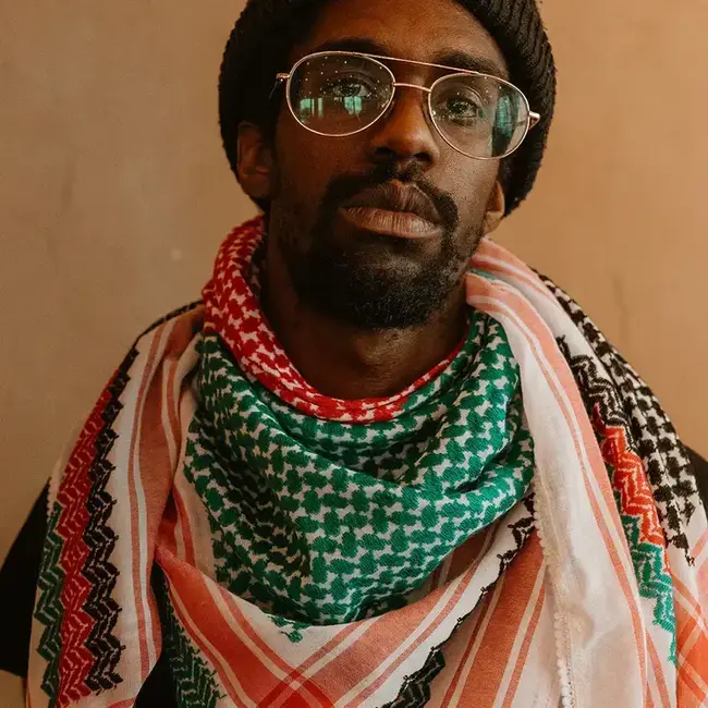 Palestinian Flag  Kuffiyeh Scarf