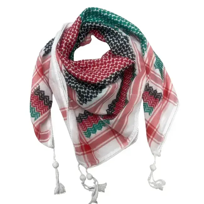 Palestinian Flag  Kuffiyeh Scarf