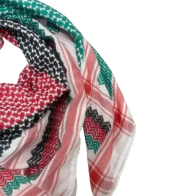 Palestinian Flag  Kuffiyeh Scarf