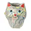 Cat Swirly Mini Ceramic Plant Pot