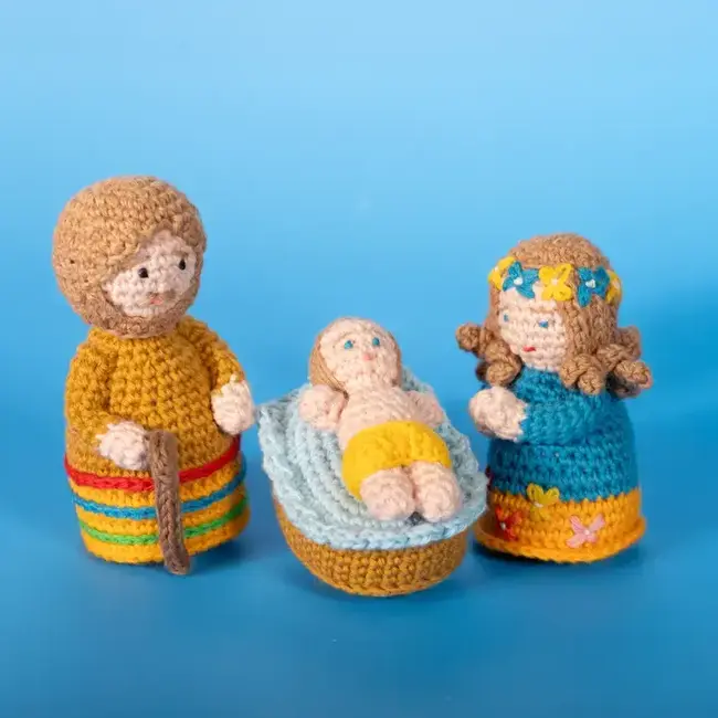 Organic Cotton Crochet Nativity