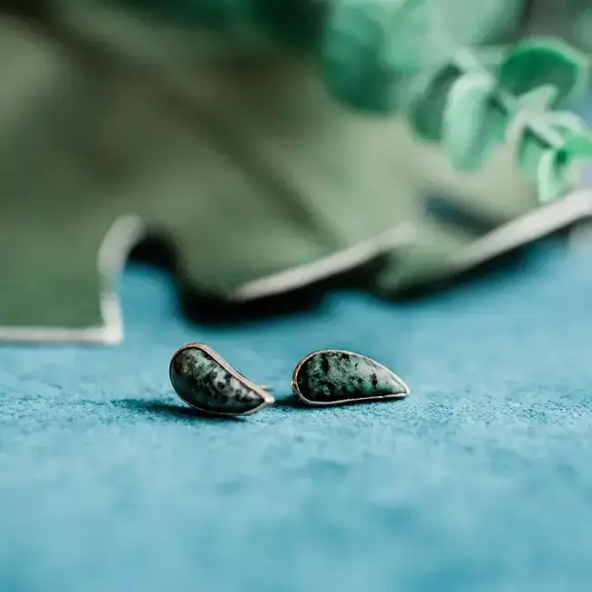 Jade Stud Earrings