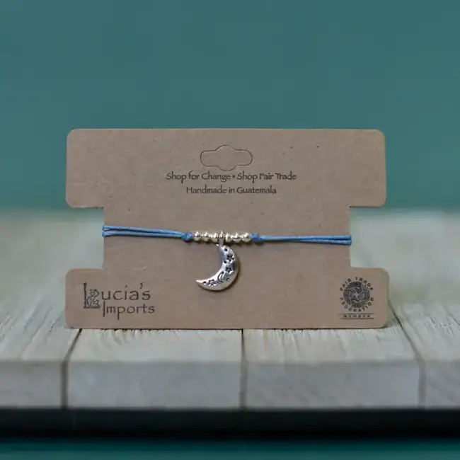 Moon Charm String Bracelet