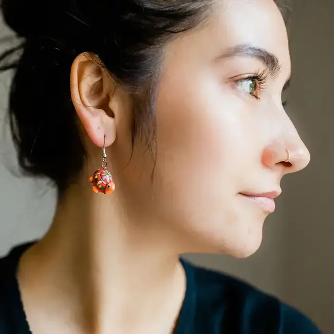 Turtle Ceramic Earrings