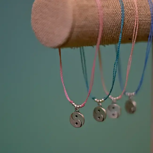 Yin Yang String Charm Bracelet
