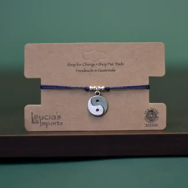 Yin Yang String Charm Bracelet
