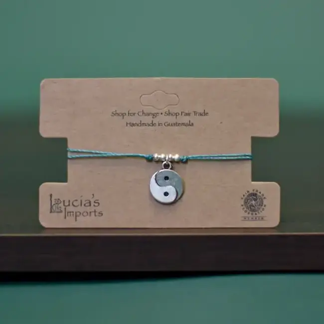 Yin Yang String Charm Bracelet