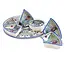 Amira Ceramic Tapas Chip & Dip Server