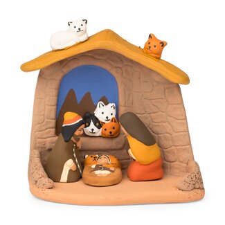 Peru Cat Lover's Nativity