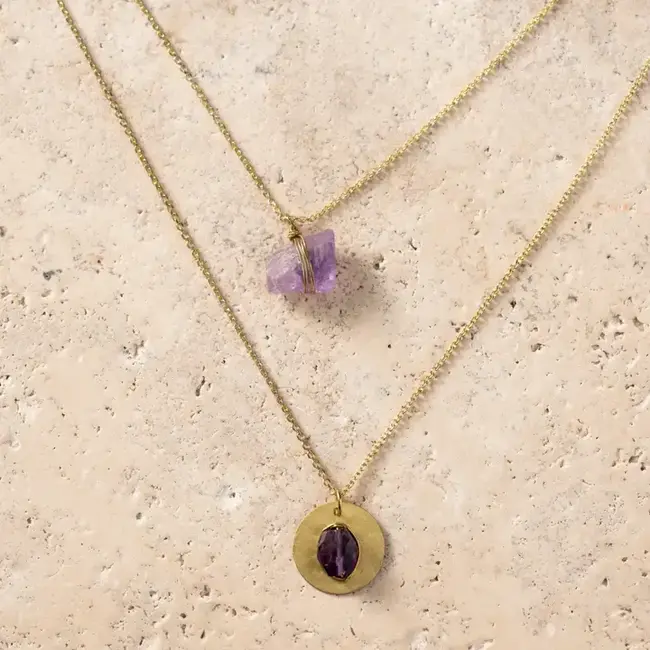 Dhumra Double Layer Agate Necklace