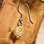 Glass Bead Daisy Dangle Earrings